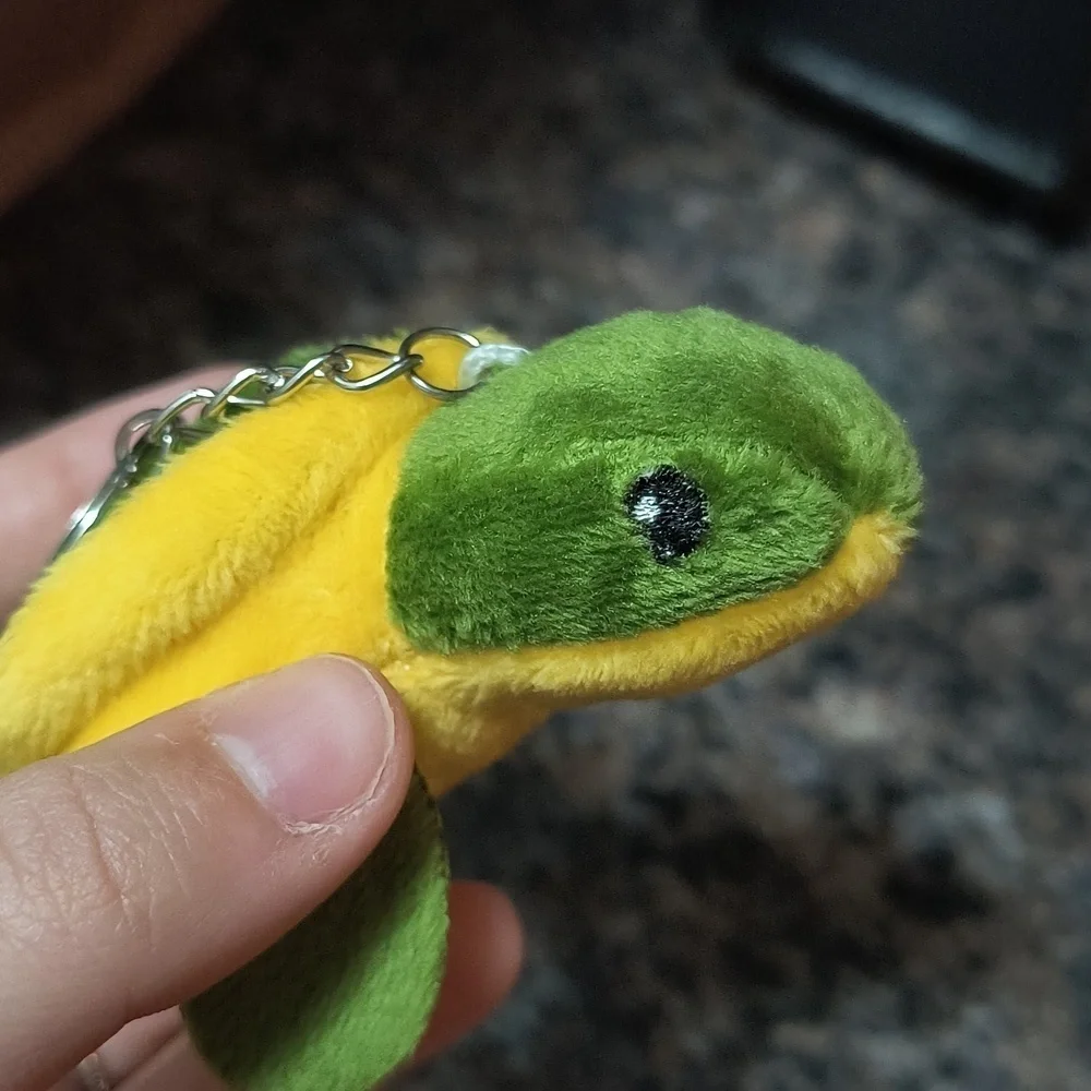 Green and Yellow Turtle Keychain